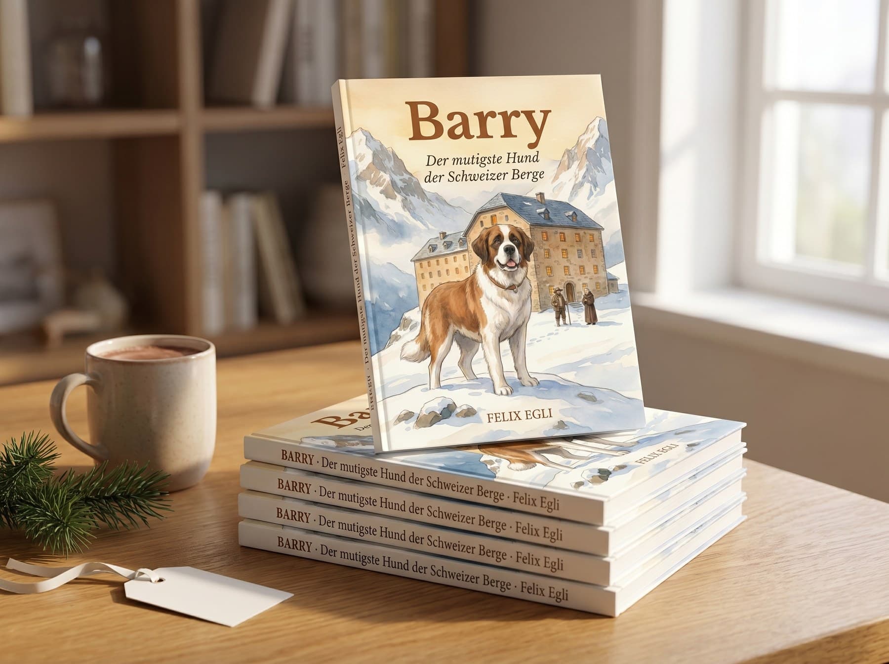 Gestapelte Barry-Bücher