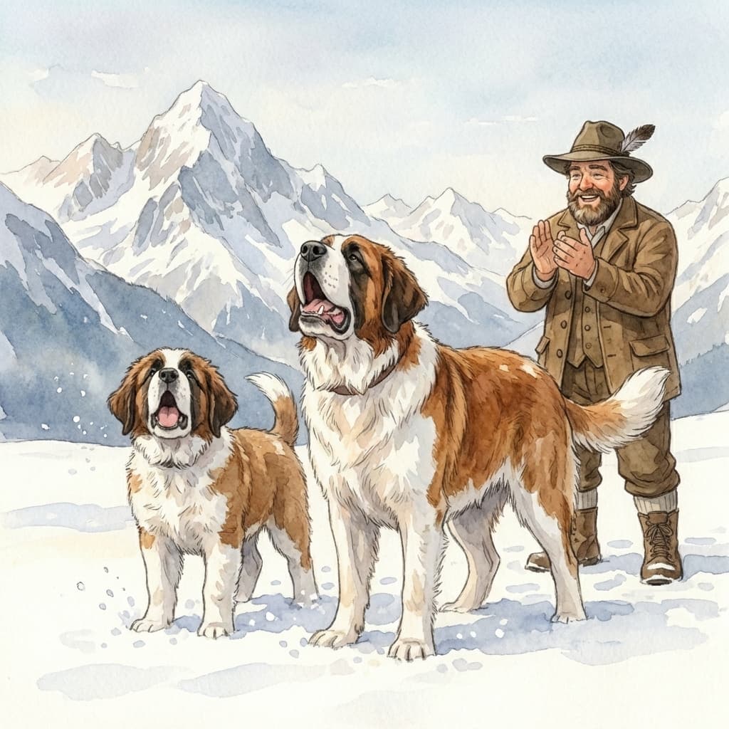 Barry lernt Rettungshund