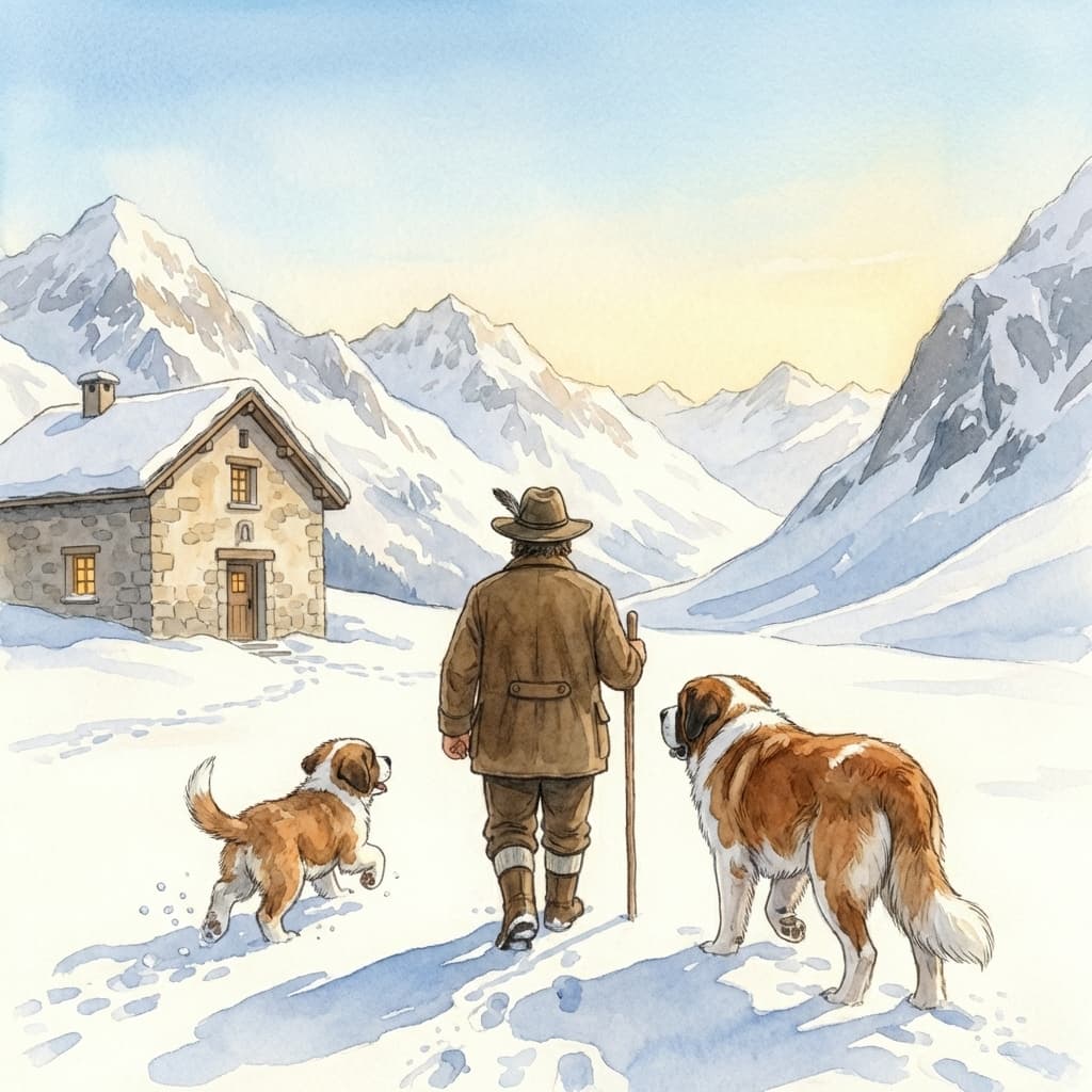 Barry lernt Rettungshund